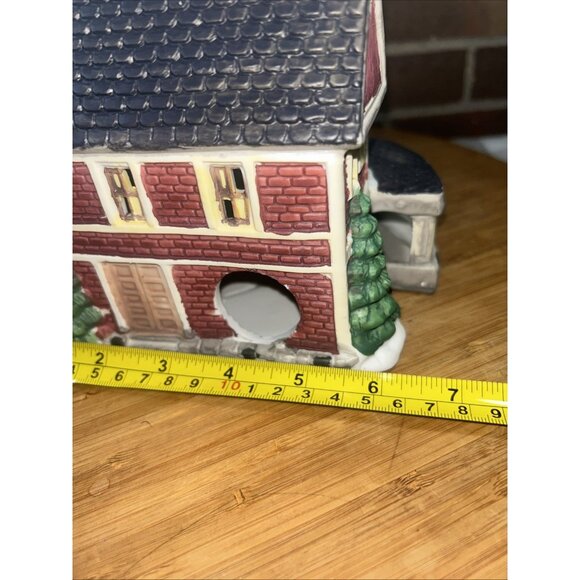 Dickensville Christmas Village 3 Story Brick House 1990 Rex & Lee NOMA With Box - Picture 7 of 9